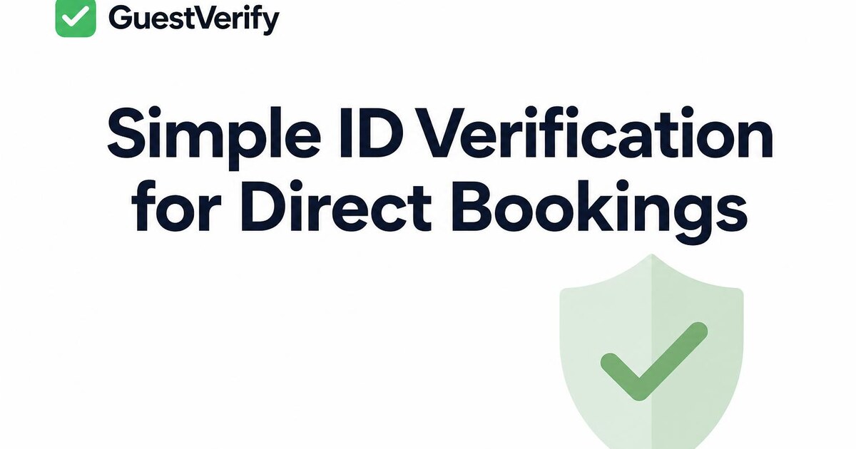 Direct Verify GuestVerify – Simple ID Verification for Direct Bookings (No PMS)